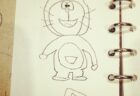 レストランのノートにやってしまいがちな、ドラえもん、見つけた。