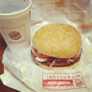 17年ぶりに、バーガーキング。重みがあるよ(^o^)